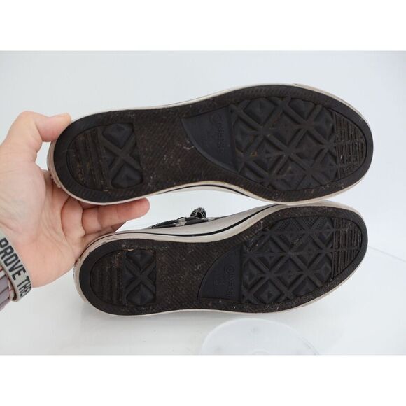 Converse Zebra Stripes Sneakers Womens Size 9 Black White Lace Up Shoes - Picture 7 of 10